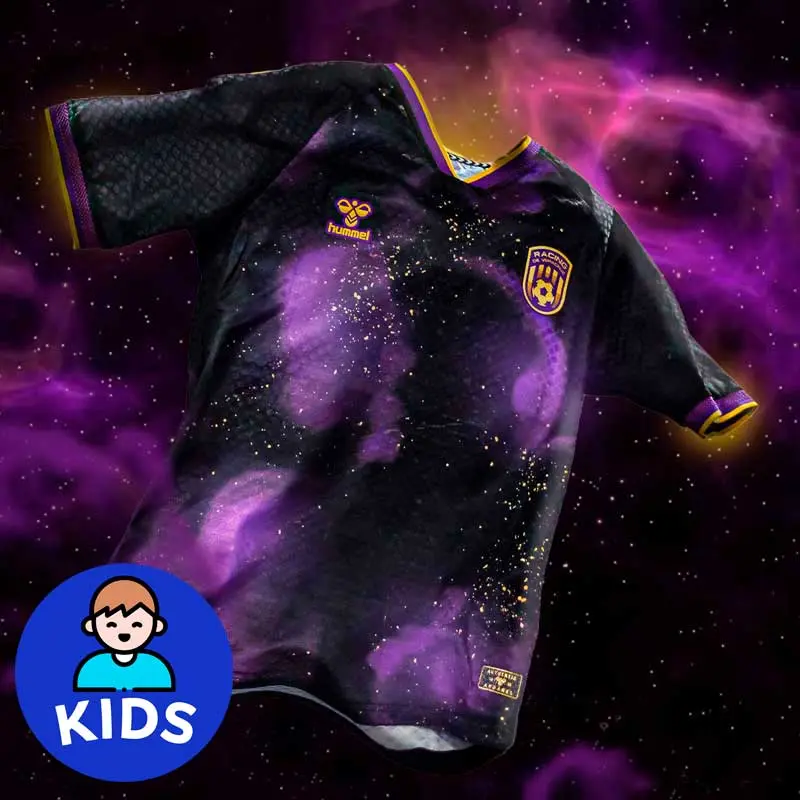 RACING VERACRUZ 26/27 HOME SS JERSEY KIDS NEGRO