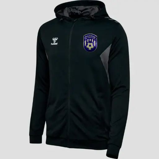 RACING OFICIAL HUMMEL (SERIE A) - PL ZIP HOODIE COLOR NEGRO